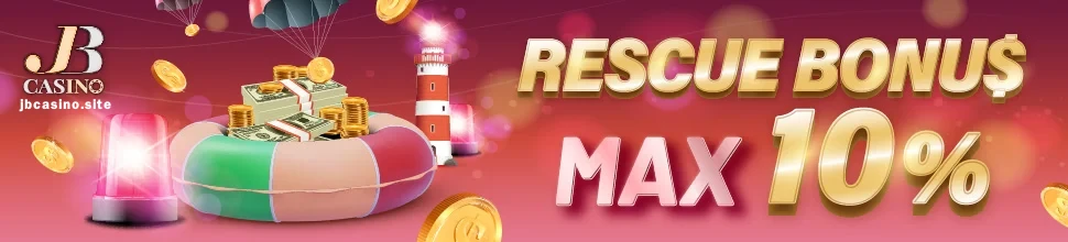 JB Casino Rescue Bonus 20%,No Limit, daily settlement, get 20% every day