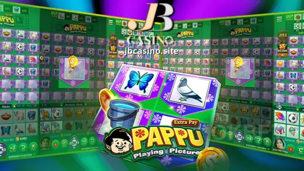 JILI Pappu slot machine controls, layout and symbols